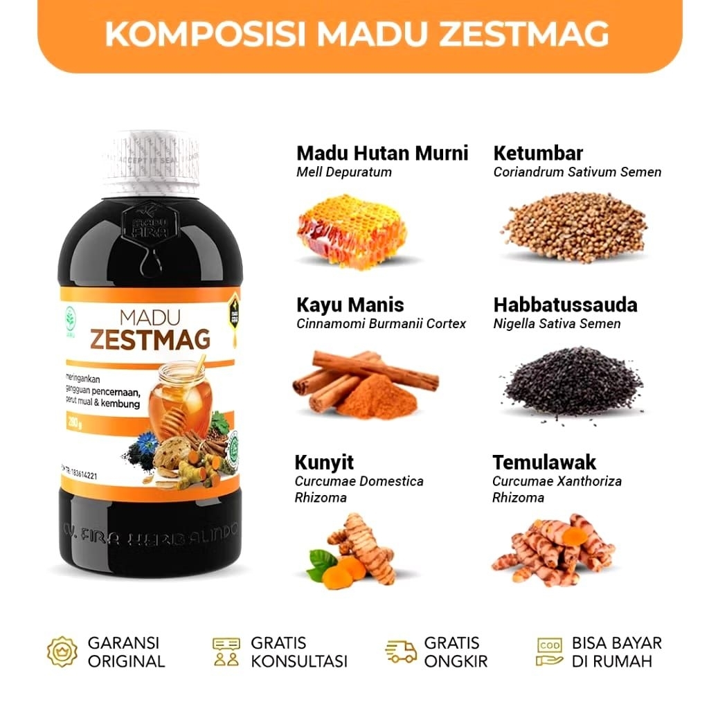 

Madu Zein Maag Zhafie 280 ml untuk Gerd Original