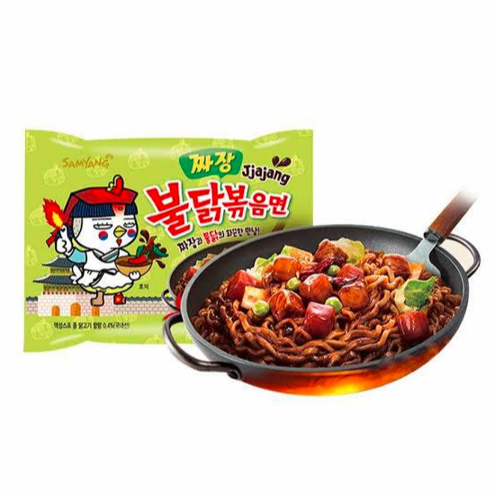 

Samyang Buldak Jjajang sachet / Samyang Jjajang mi instant goreng dengan saus kedelai hitam 140g