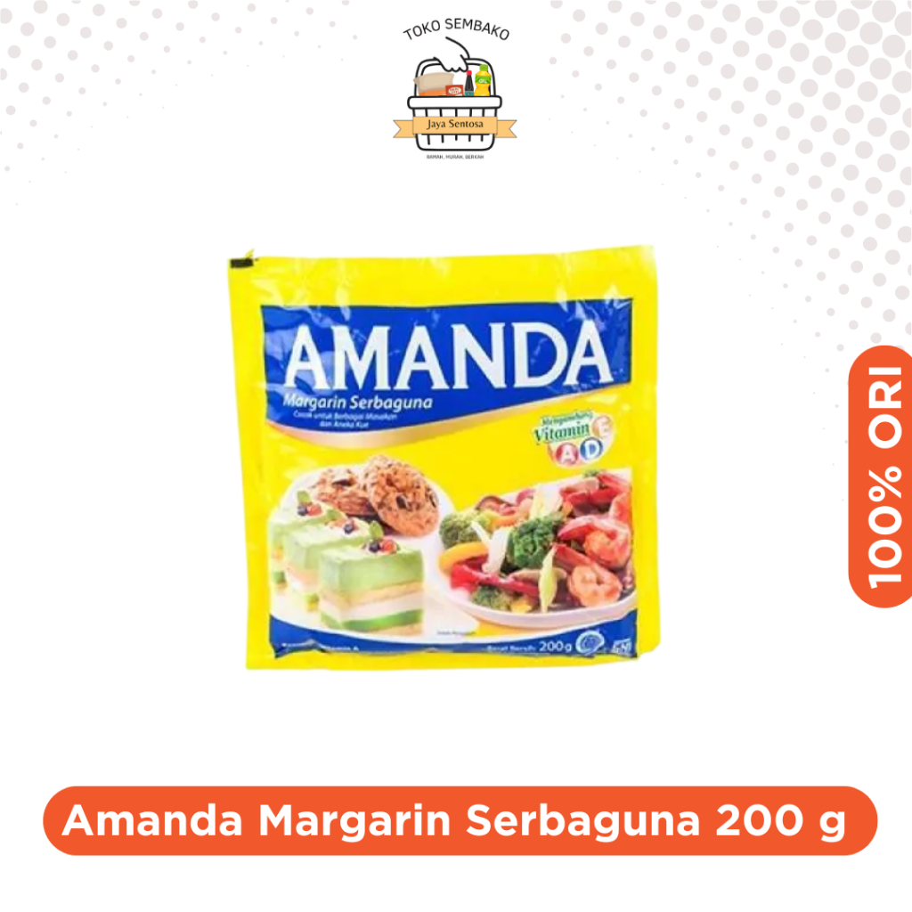 

AMANDA MARGARIN 200G/ Mentega Amanda Serbaguna Sachet