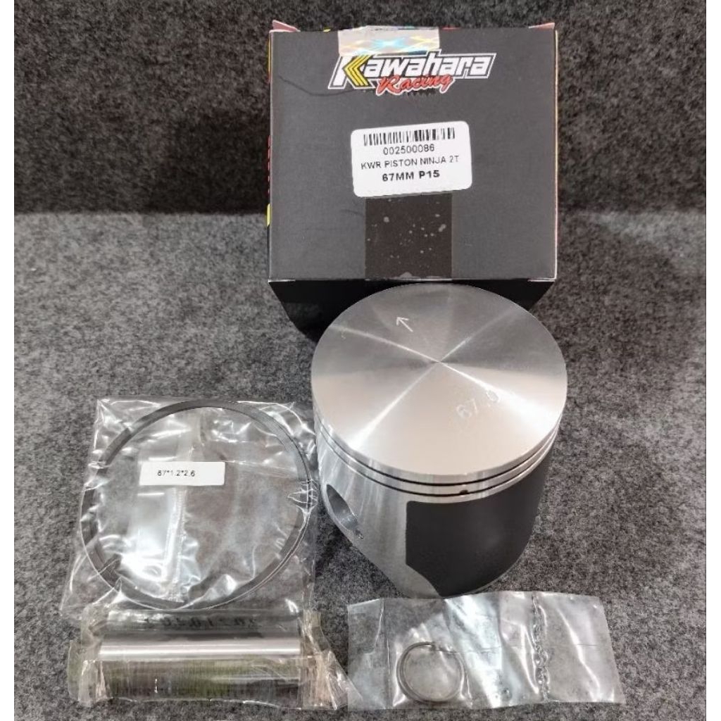 PISTON KIT KAWAHARA RACING KAWASAKI NINJA 150 R RR ZX KR KRR SERPICO DIAMETER 59 62 63 67 MM PEN PIN
