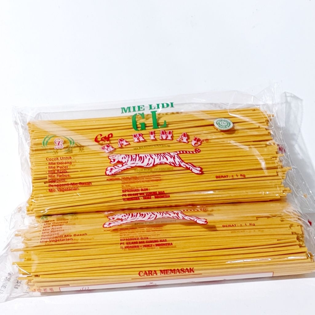 

MIE LIDI GL CAP HARIMAU BERAT 1 KG