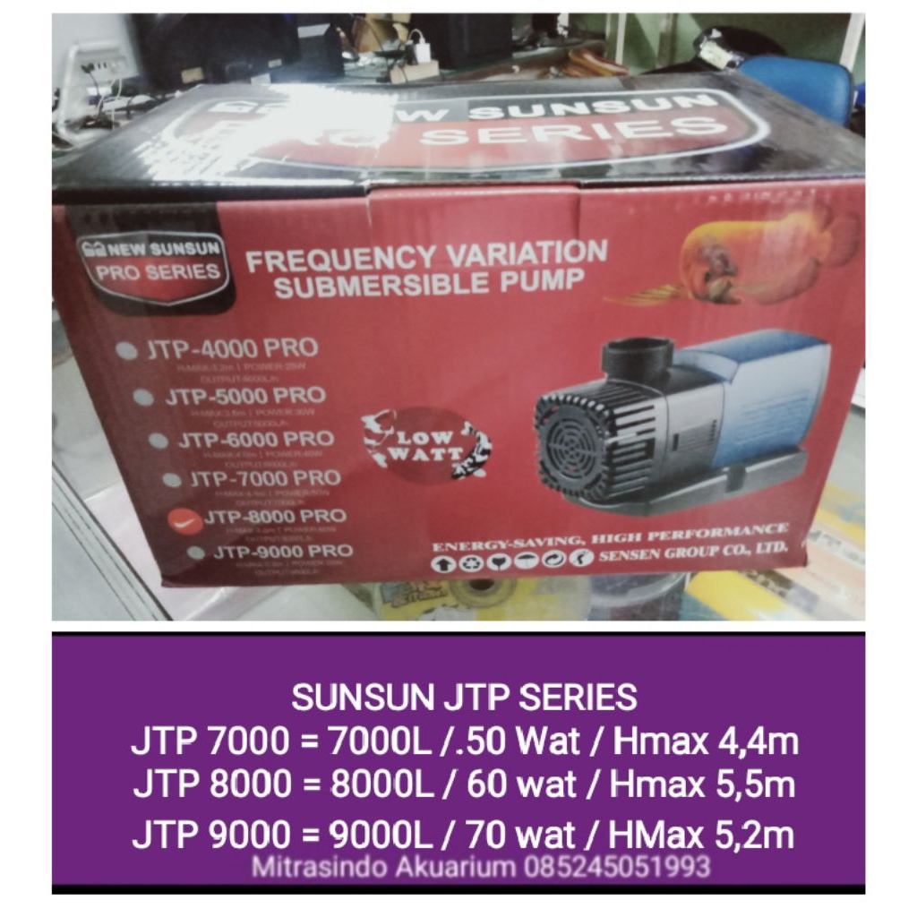Sunsun JTP 8000 Pompa Celup Kolam Aquarium