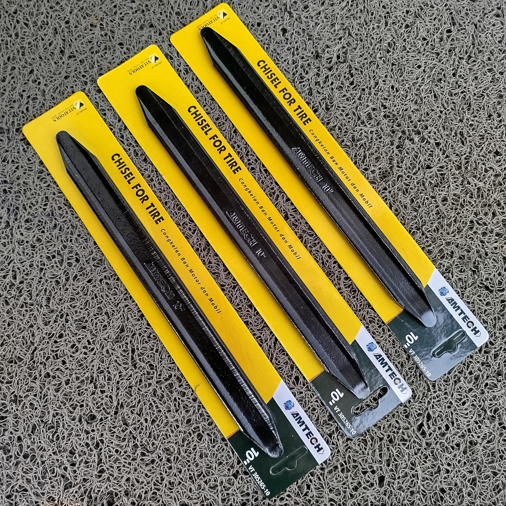 Paket 3 Pcs TEKIRO 10 Inch Congkelan Ban Motor 10'' Alat Cukil Lepas Roda Ban Motor Rim Crowbar 10in