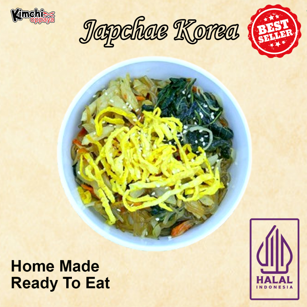 

Japchae Korea ( Mi Bihun Korea) Halal Siap Makan Instant Delivery