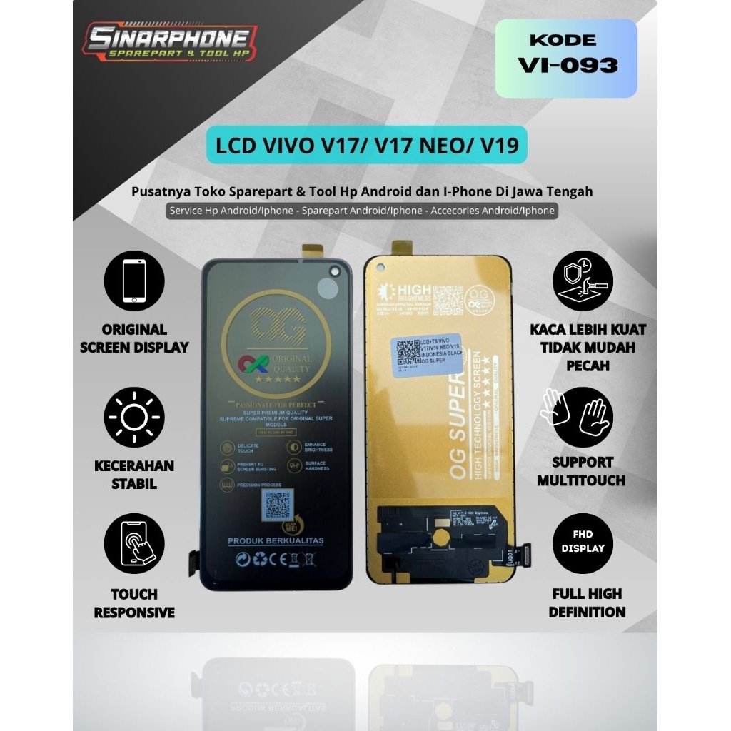 LCD VIVO V17/V17 NEO/V19 KUALITAS ORIGINAL