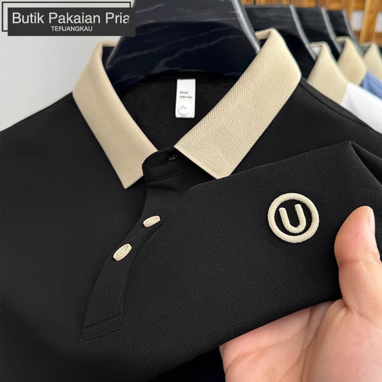 [Ditingkatkan] polo shirt Kaos Polo Pria Kaos Pria Berkerah Polo Shirt  Premium Baju Kaos Kaos kerah