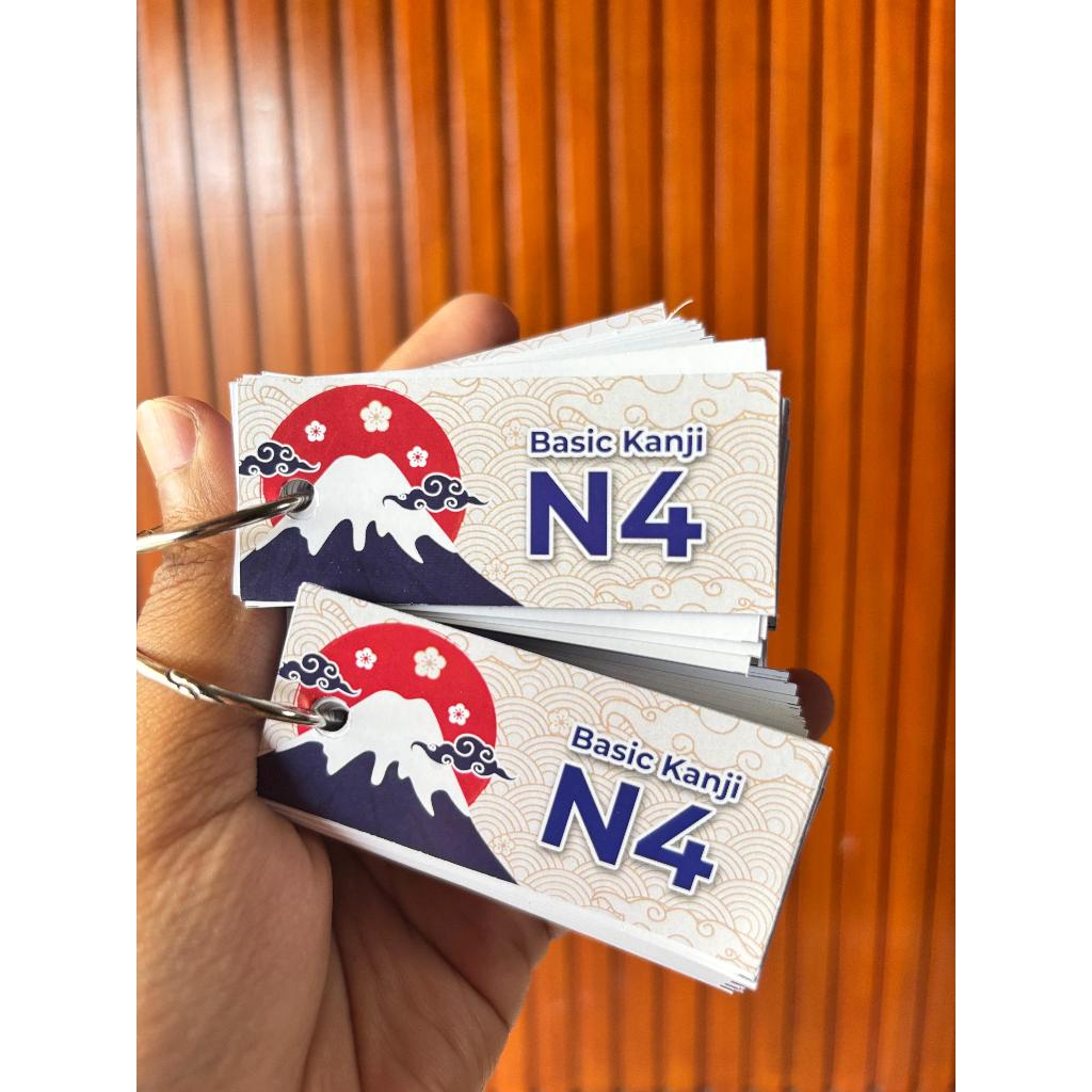 

KANJI N4 FLASH CARD BAHASA JEPANG BASIC (Isi 2)