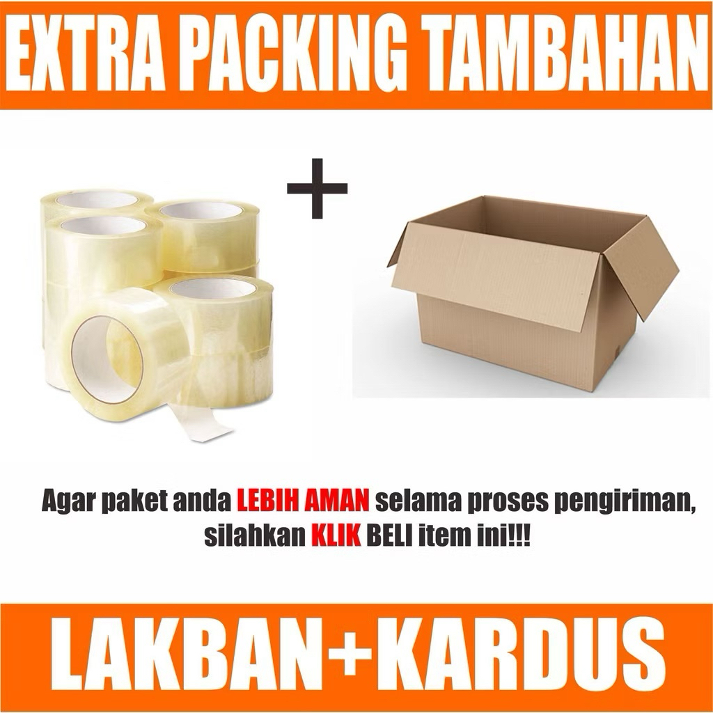 

Ekstra Tambahan Packing Lakban+Kardus
