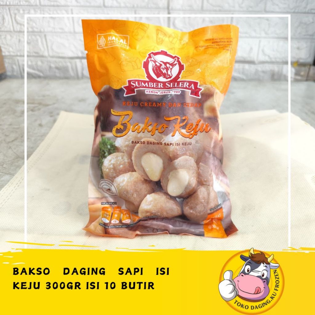 

Sumber Selera Bakso Sapi Keju 300gr / Bakso Keju