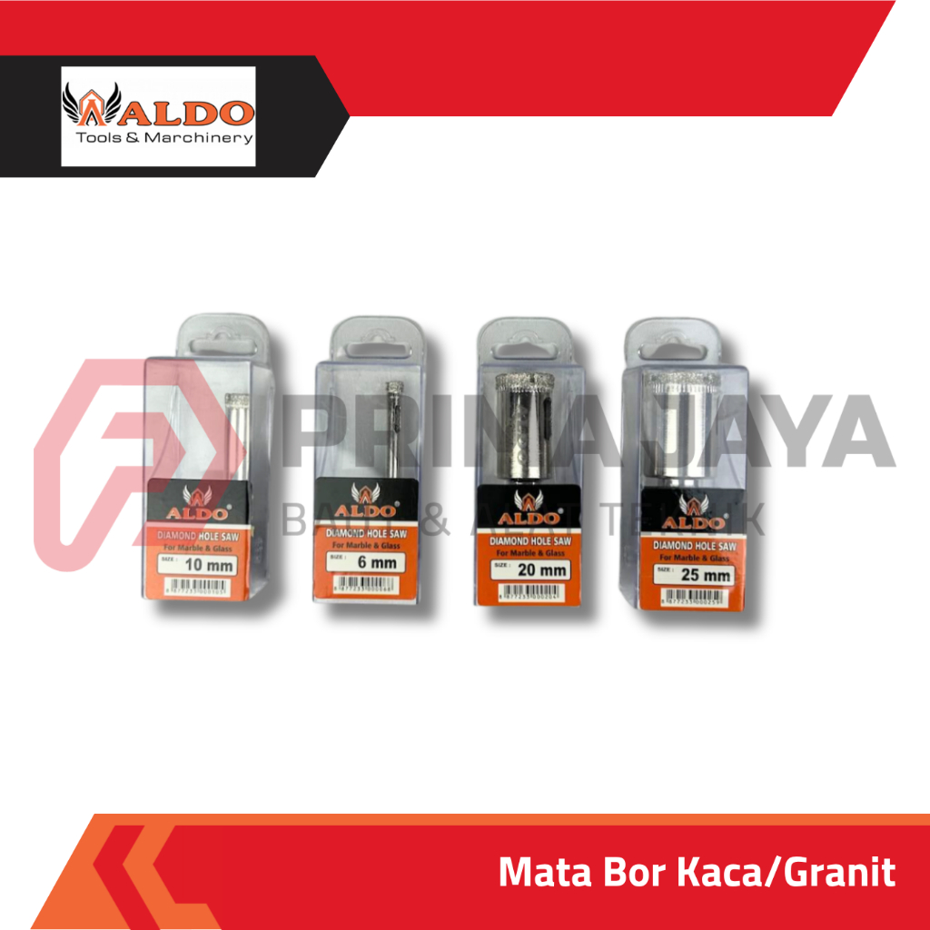 MATA BOR KACA / GRANIT / DIAMOND HOLE SAW 6 - 32 MM ALDO