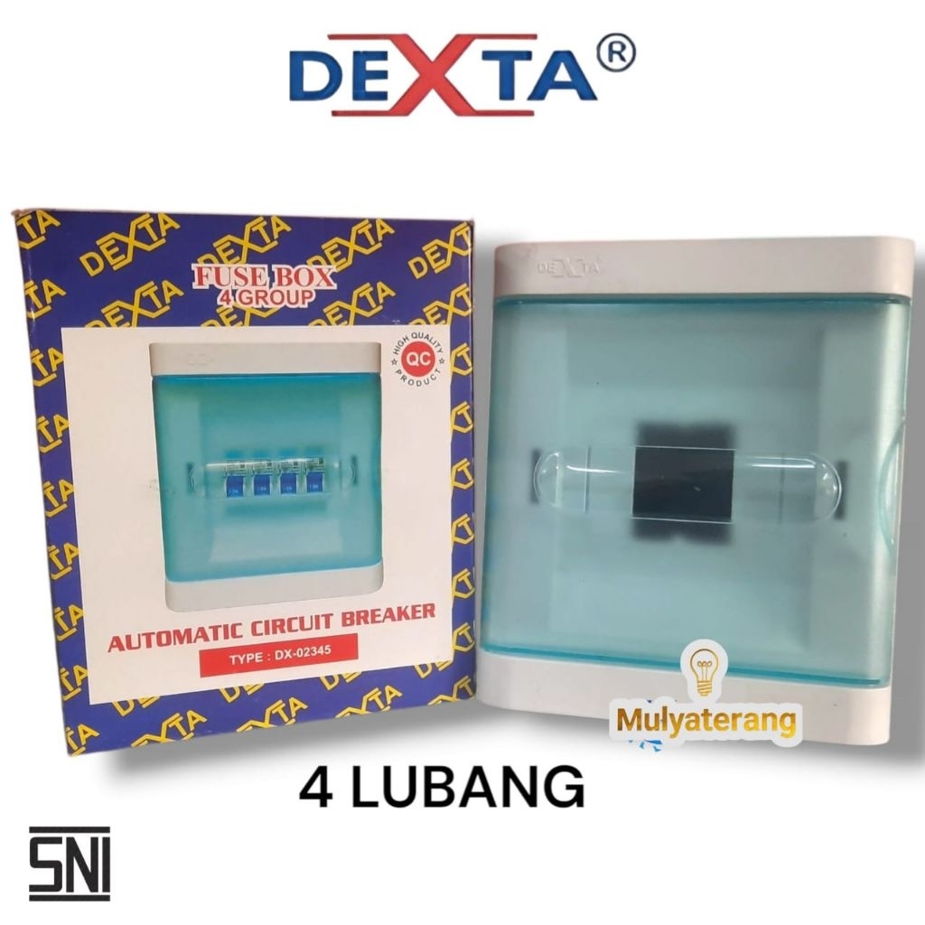 Dexta Box MCB Fuse Box Dexta DX 02345 1- 4 Lubang Group IB Tanam Box Sekring MCB Dexta Original