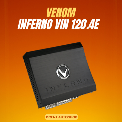 Power Venom Inferno - VIN 120.4 - Power 4-Channel Amplifier - Power Amplifier Mobil - 100% Original