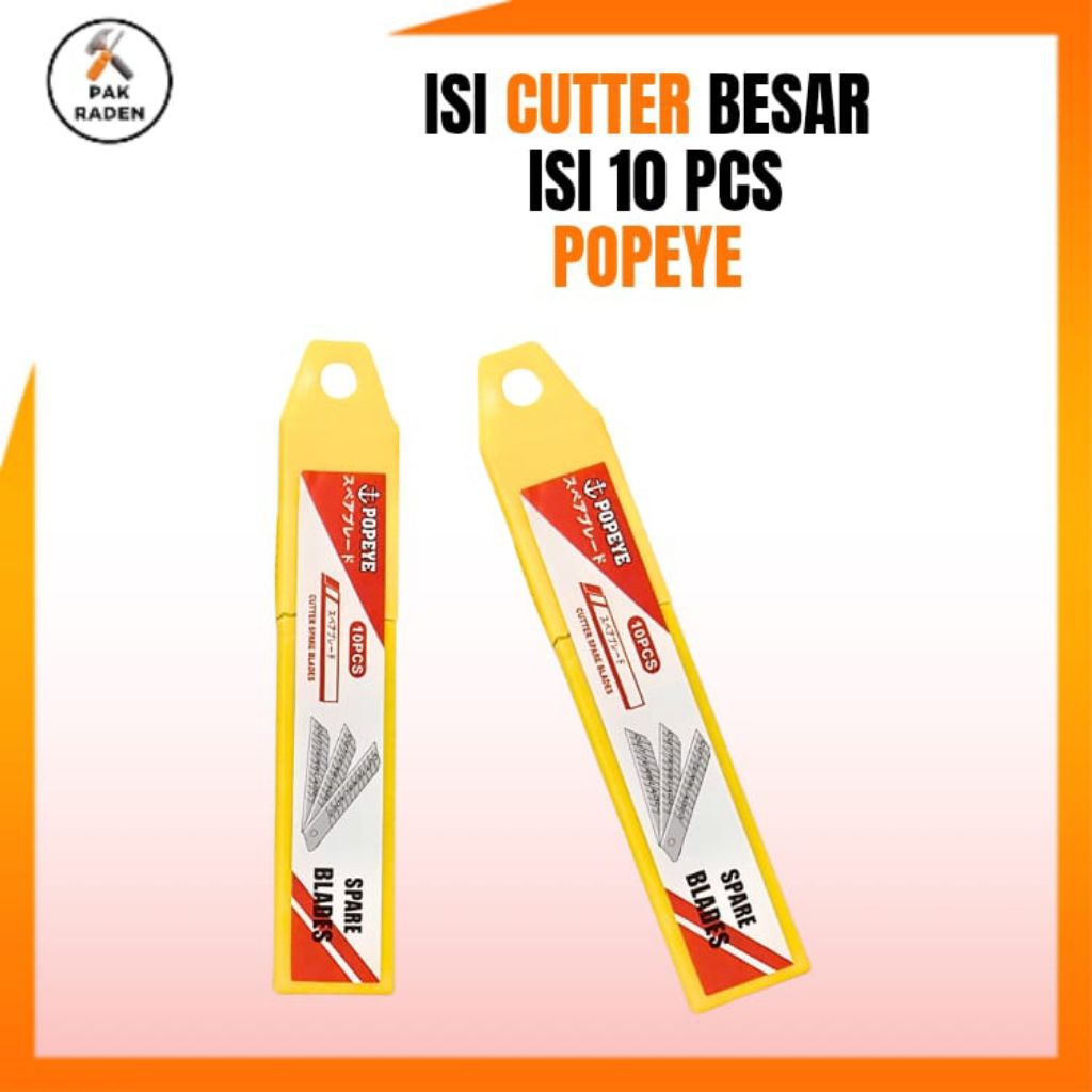 

Popeye Refill/Isi Cutter Besar isi 10 pcs