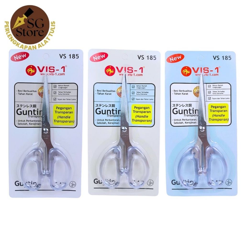 

Gunting Transparan VS-185 / Scissors / Alat Potong