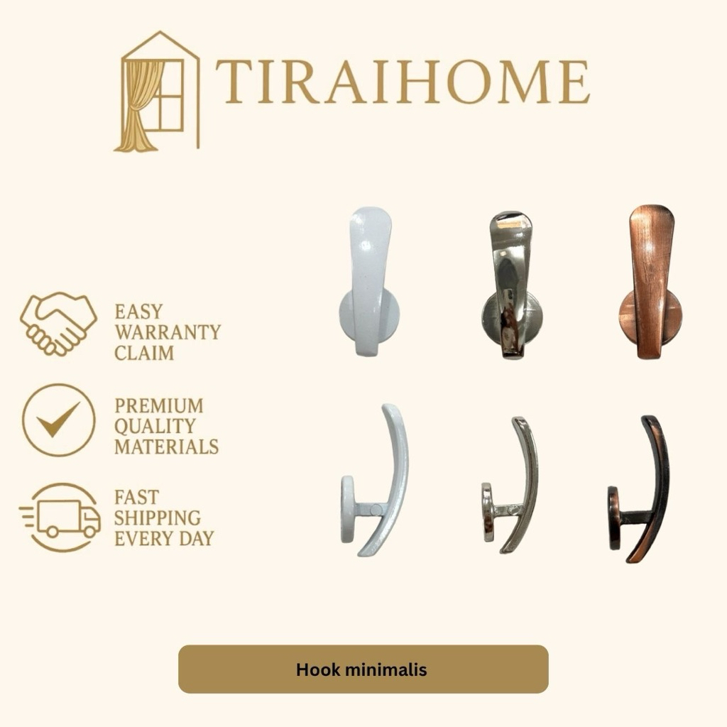 Hook Minimalis - Hook Gorden - Hook Sabuk Gorden - Hook Tasel Gorden - Hook Tali Gorden - Hook Penga