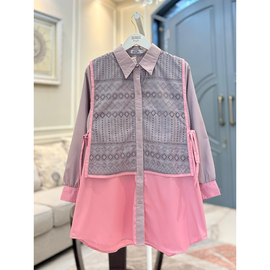 Kemeja Katun Ima Tuyobo mix Katun Bordir ori By Edness Kaylaws