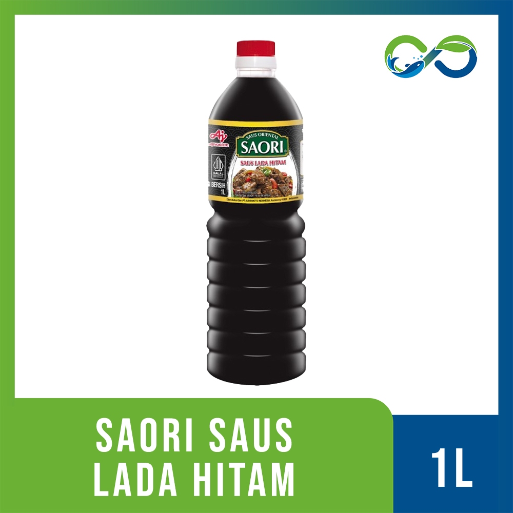 

[AquaEcoFarm] SAORI Saus Lada Hitam Kemasan Botol 1L | Bandung