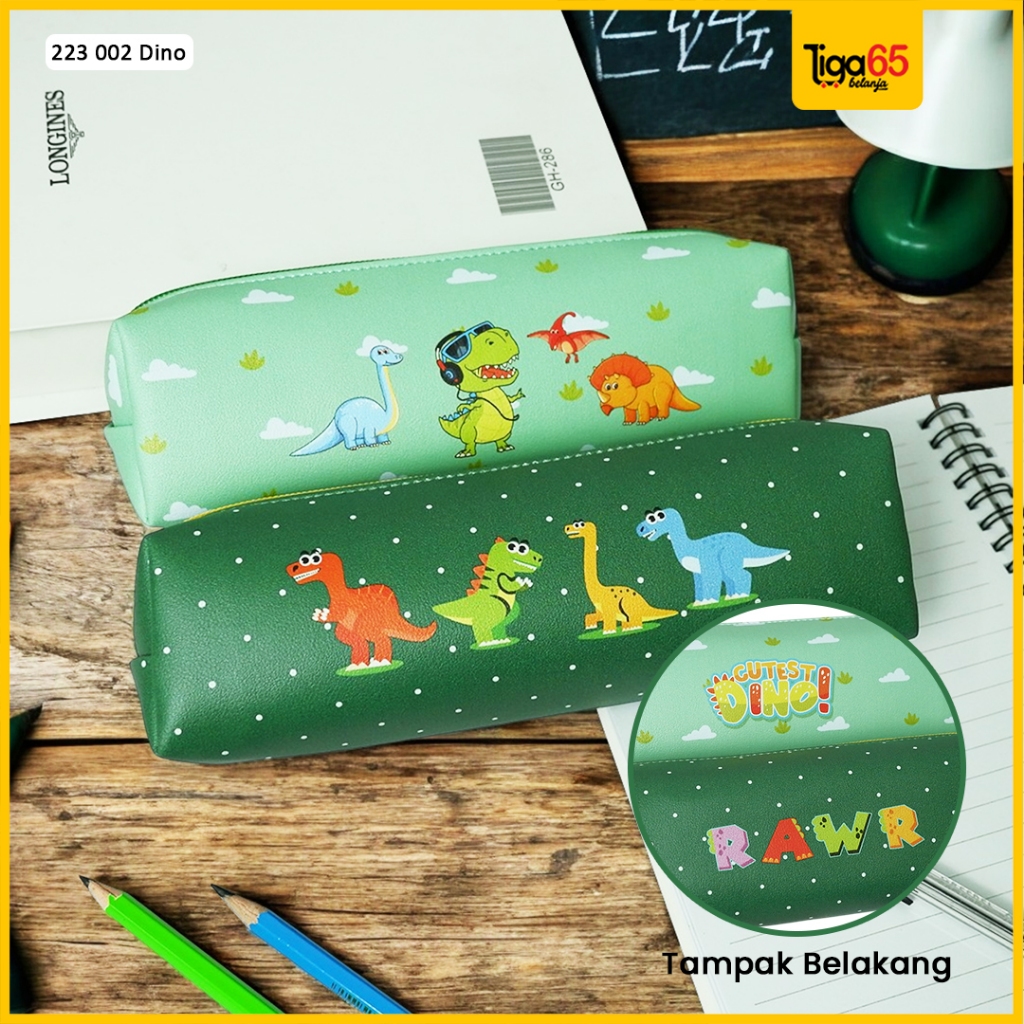 

Tempat Pensil / Kotak Pensil Zipper / Pencil bag 223-002 Dino