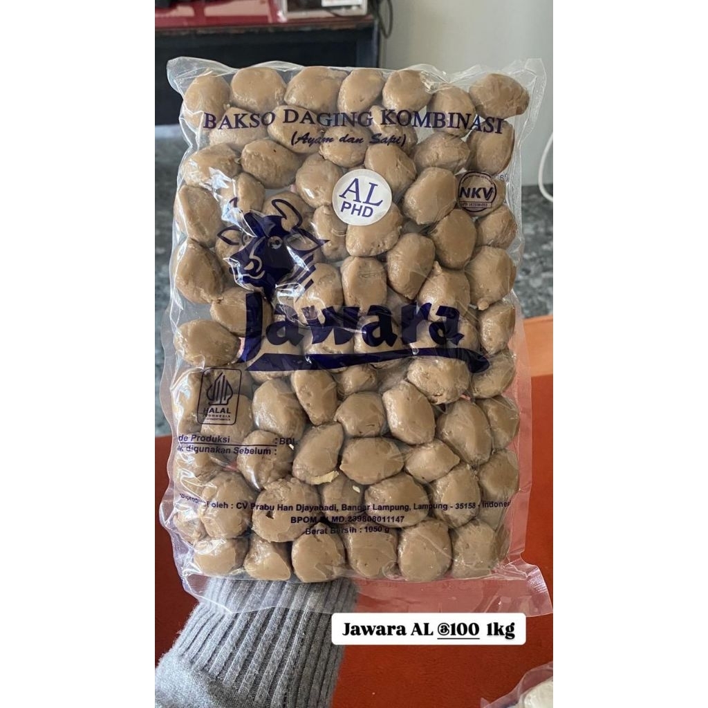

Jawara Bakso AL Isi 100 Frozen food cik ntik Jambi cemilan jajanan seblak korea jepang