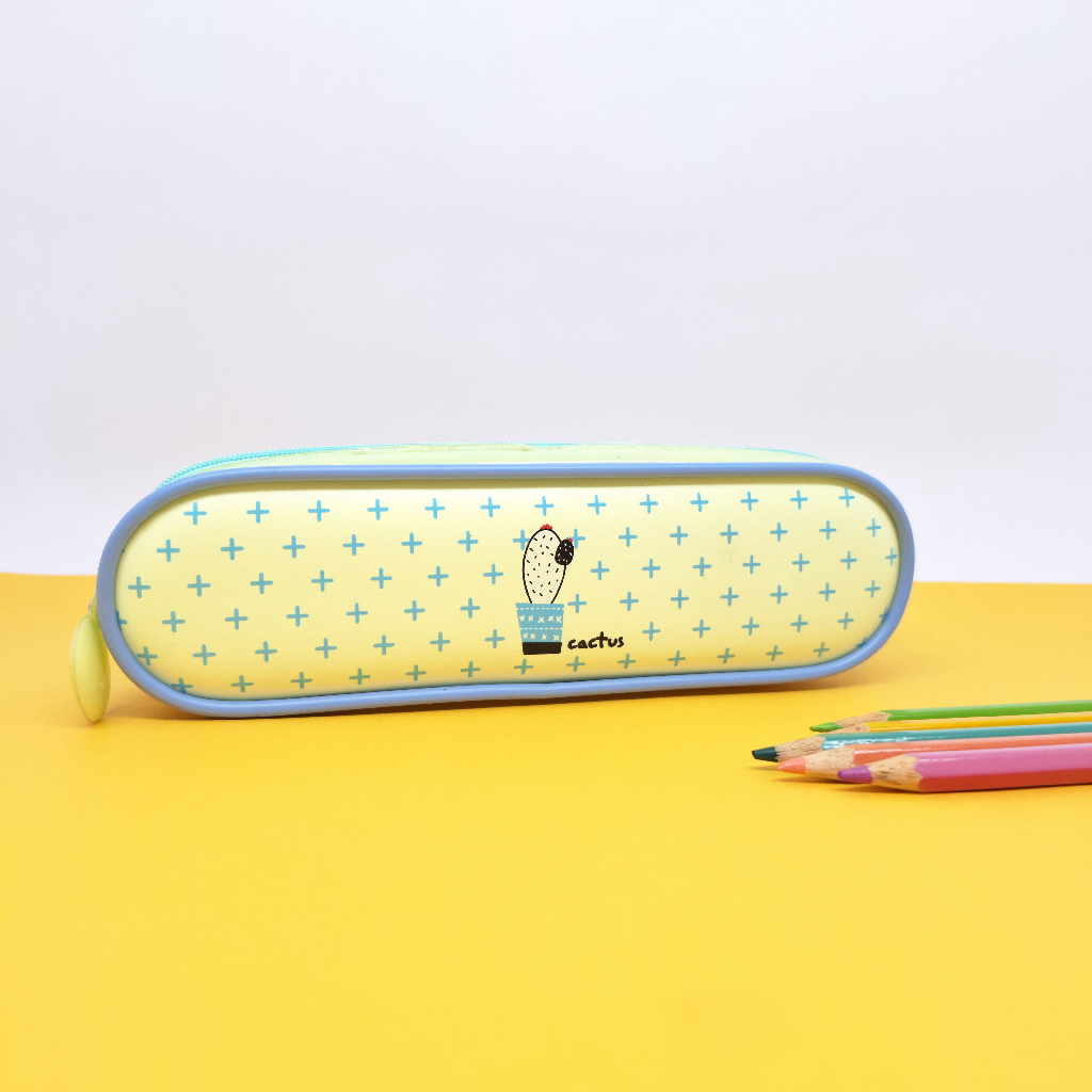 

Tempat Pensil Kain Retsleting Kuning Fancy Cactus