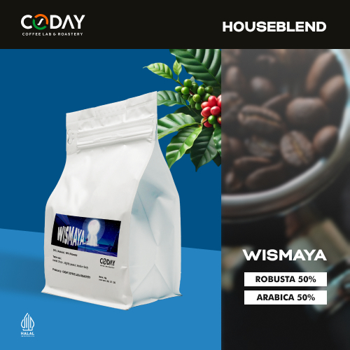 

Coday Coffee Lab Wismaya Houseblend Coffee 30% Arabika 70% Robusta 1Kg