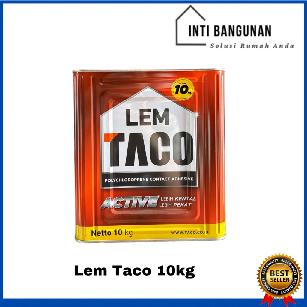 Lem Taco Active 10kg 10 kg 1 Blek Lem HPL Lem Kuning Serbaguna Lem Vynil Kayu Karet Busa Kulit Karpe