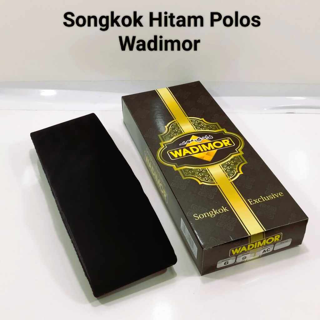 Peci Songkok Wadimor AC Hitam Polos Original
