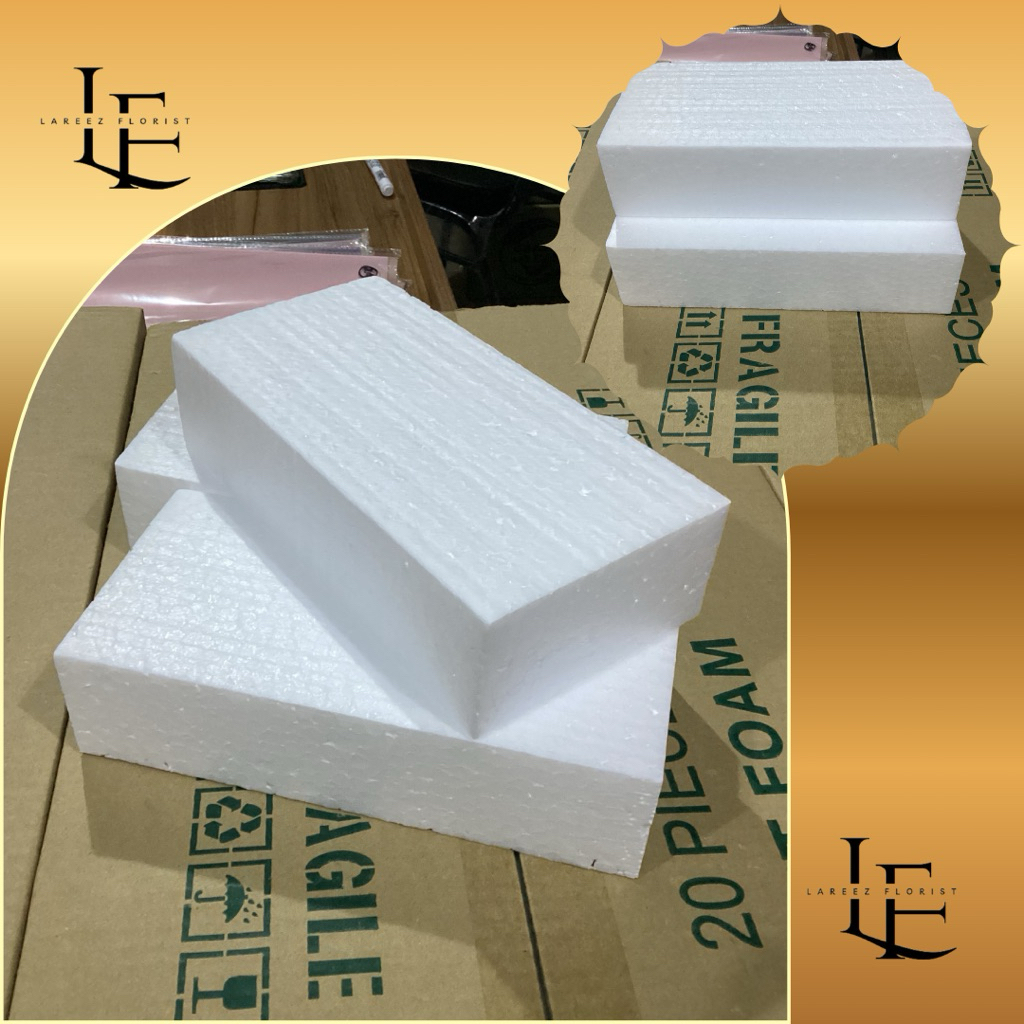 

Styrofoam/ Sterofoam/ Busa Gabus Putih untuk Flower Snack Money Bouquet Bucket Bunga Uang