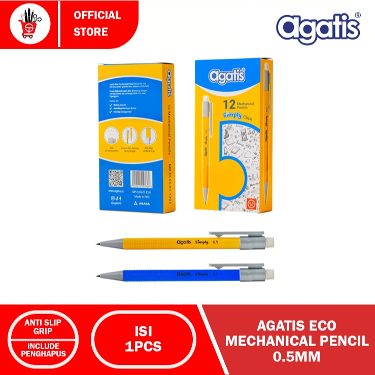 

Mechanical Pencil | Pensil | Pensil Mekanik Agatis Eco 0.5mm (1PCS)