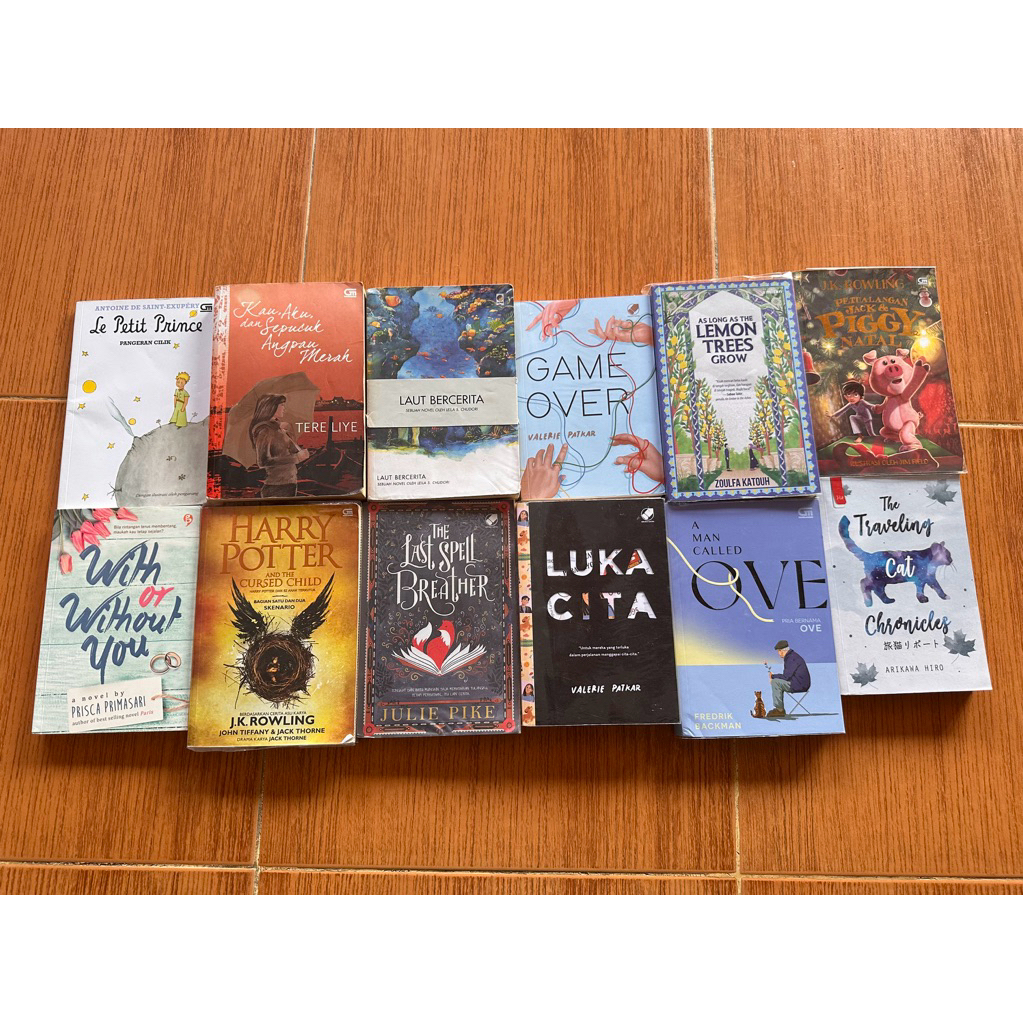 Novel Preloved Orginal as long as the lemon trees grow/luka cita/game over/laut bercerita/le petit p