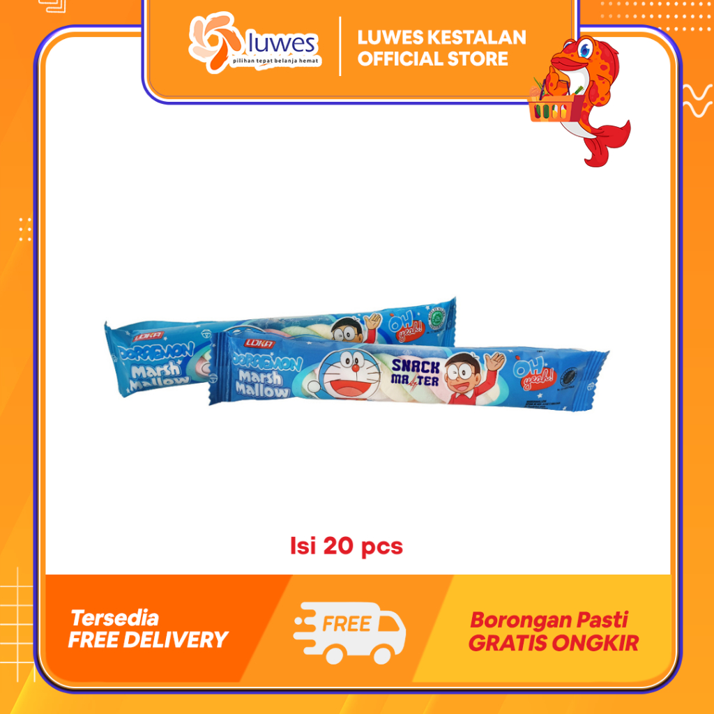 

Doraemon Marshmallow 20pcs Memiliki Rasa Yang Kenyal & Manis