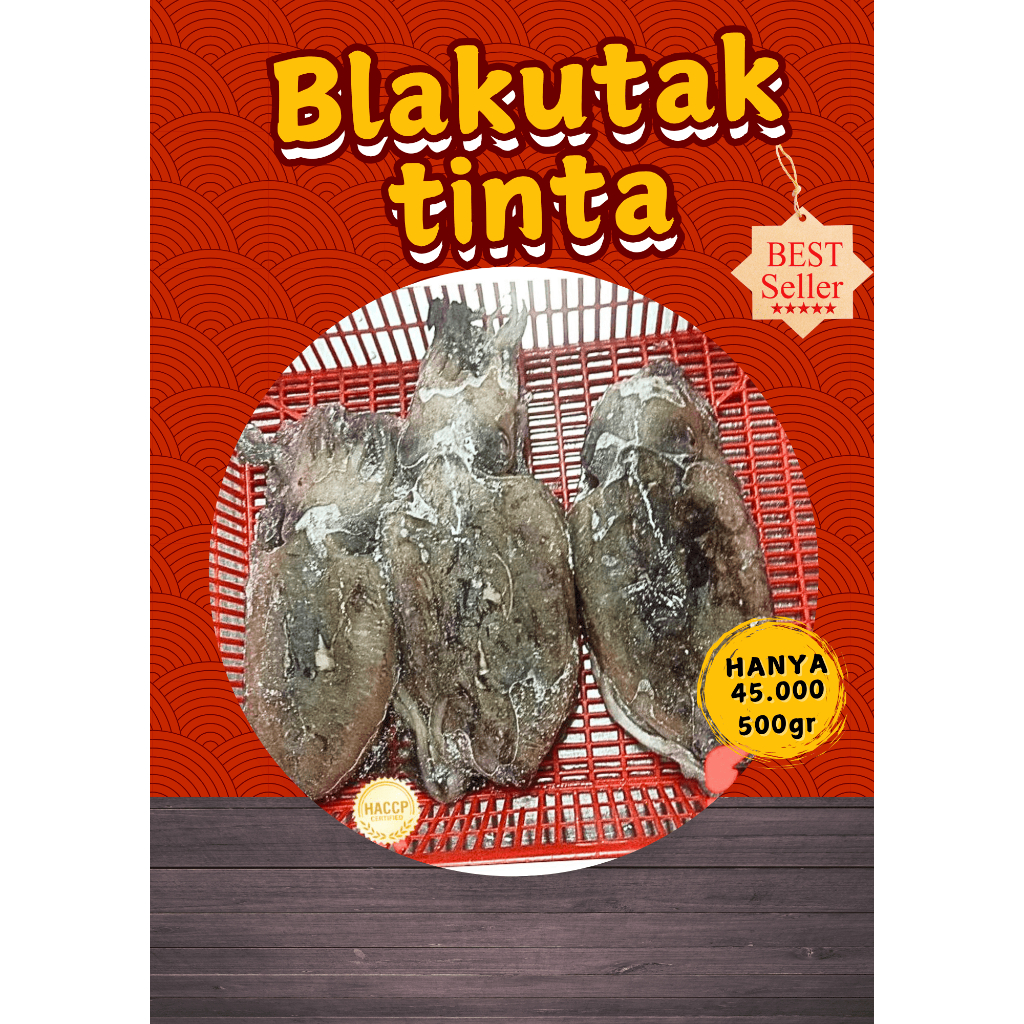 

Blekutak Tinta Hitam Siap Saji, Segar Dalam Kemasan Frozen Fresh