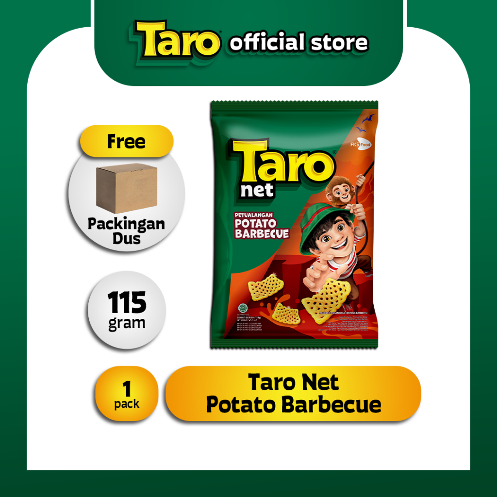 

TARO Net Potato Barbeque 115g 1 pcs Snack Ringan