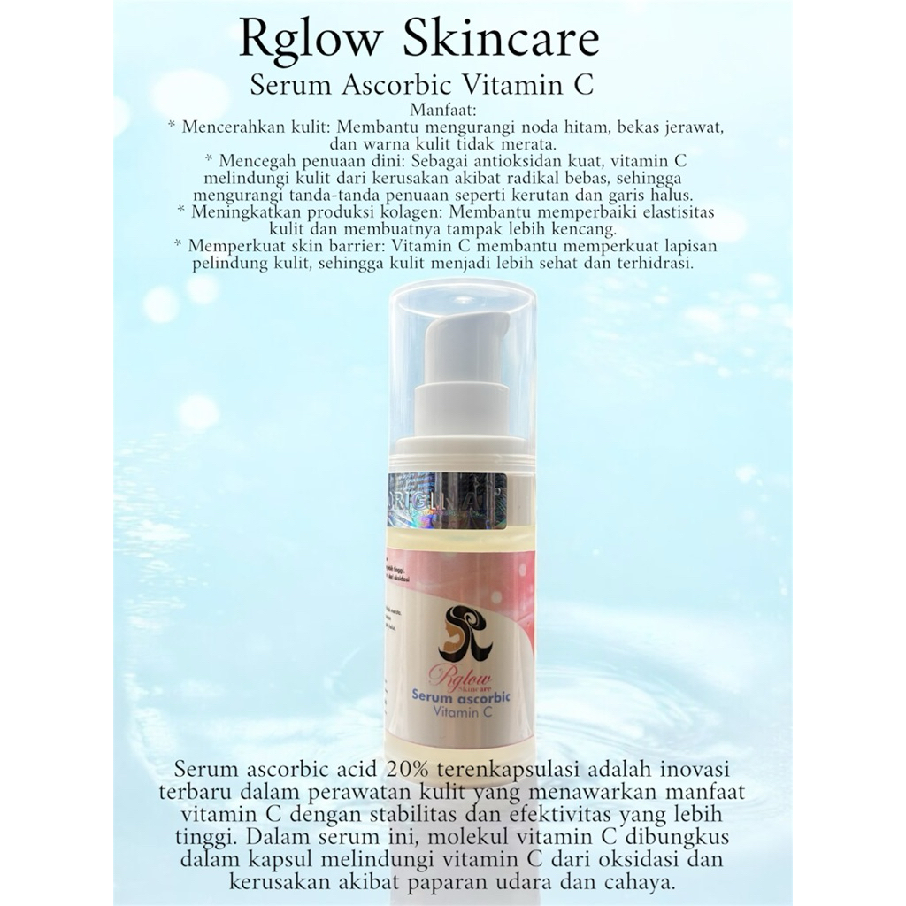Rglow skincare paket ACNE isi 3, day+night+serum