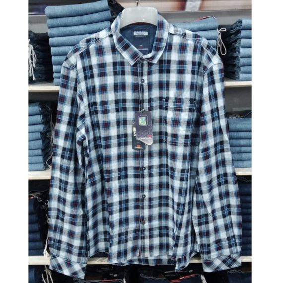CARDINAL Kemeja Salur Kotak(BigSize)