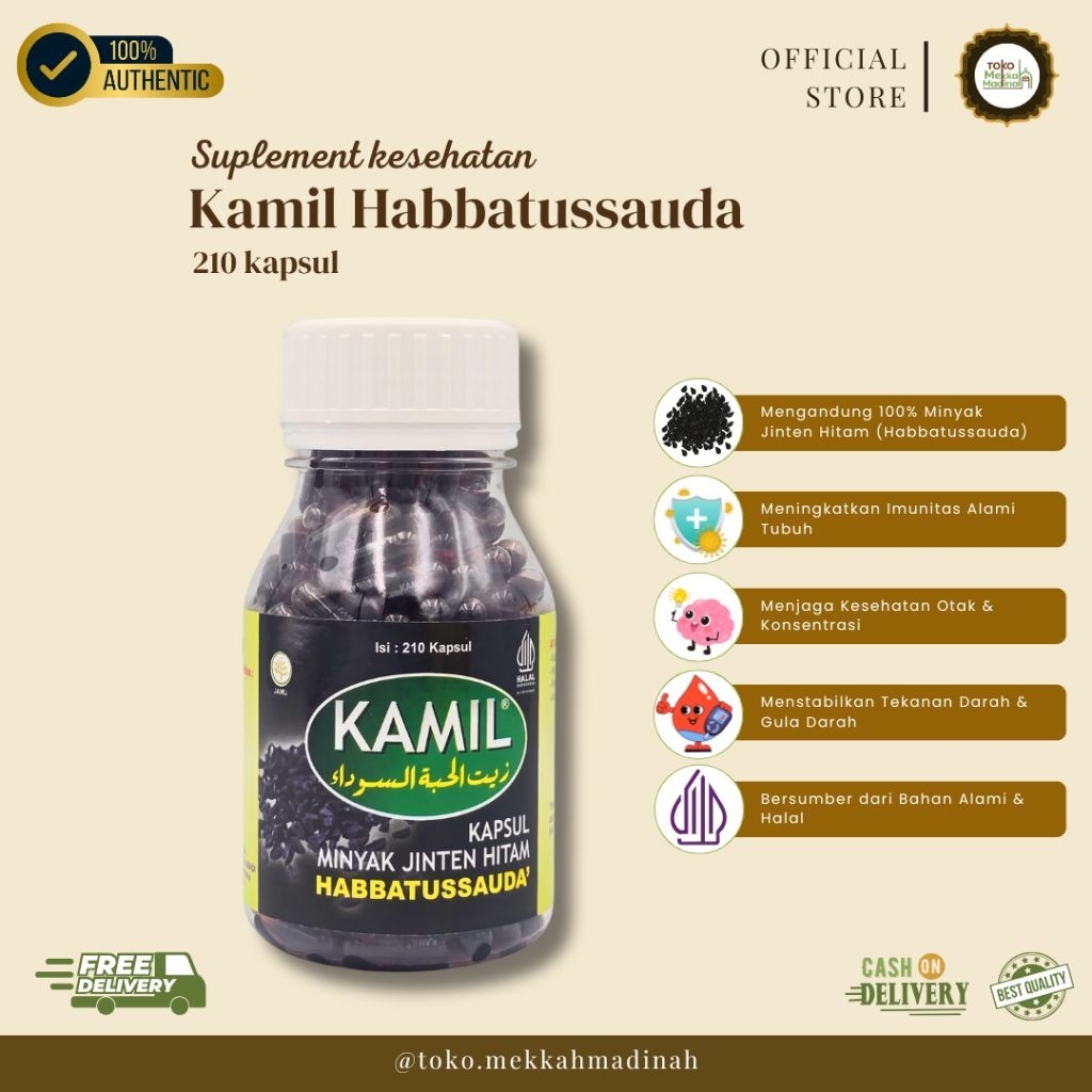 Kamil Habbatussauda – 210 Kapsul