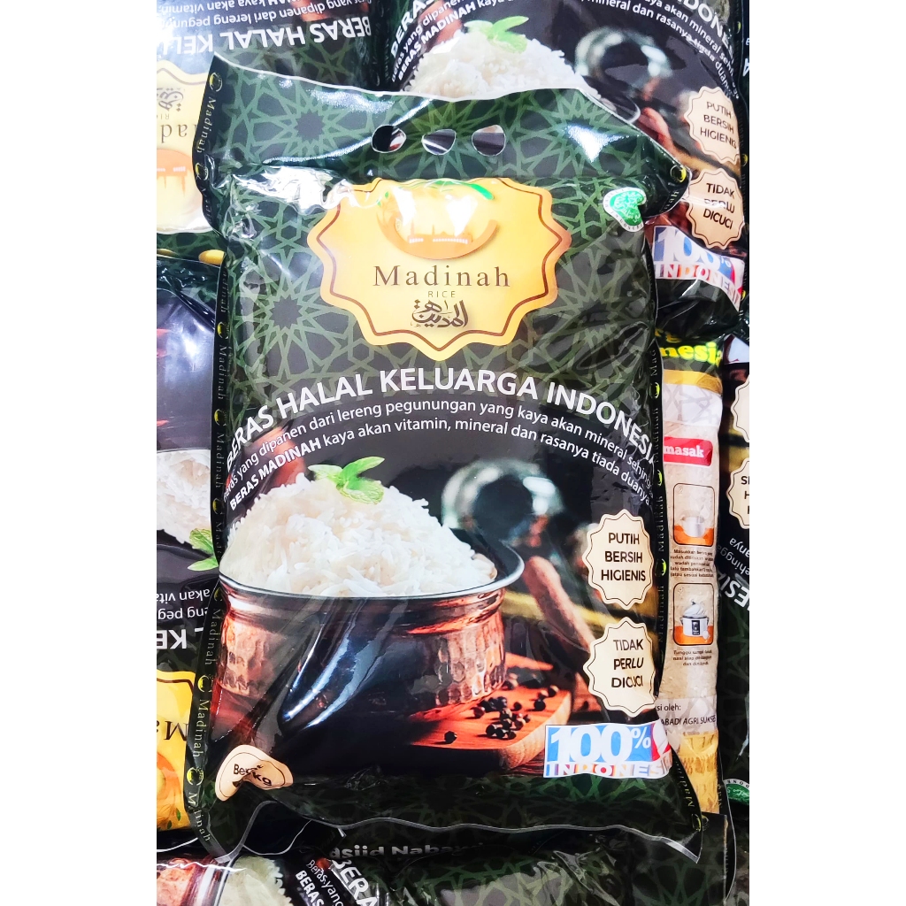 

Beras Putih Cap Madinah Hijau 5 kg