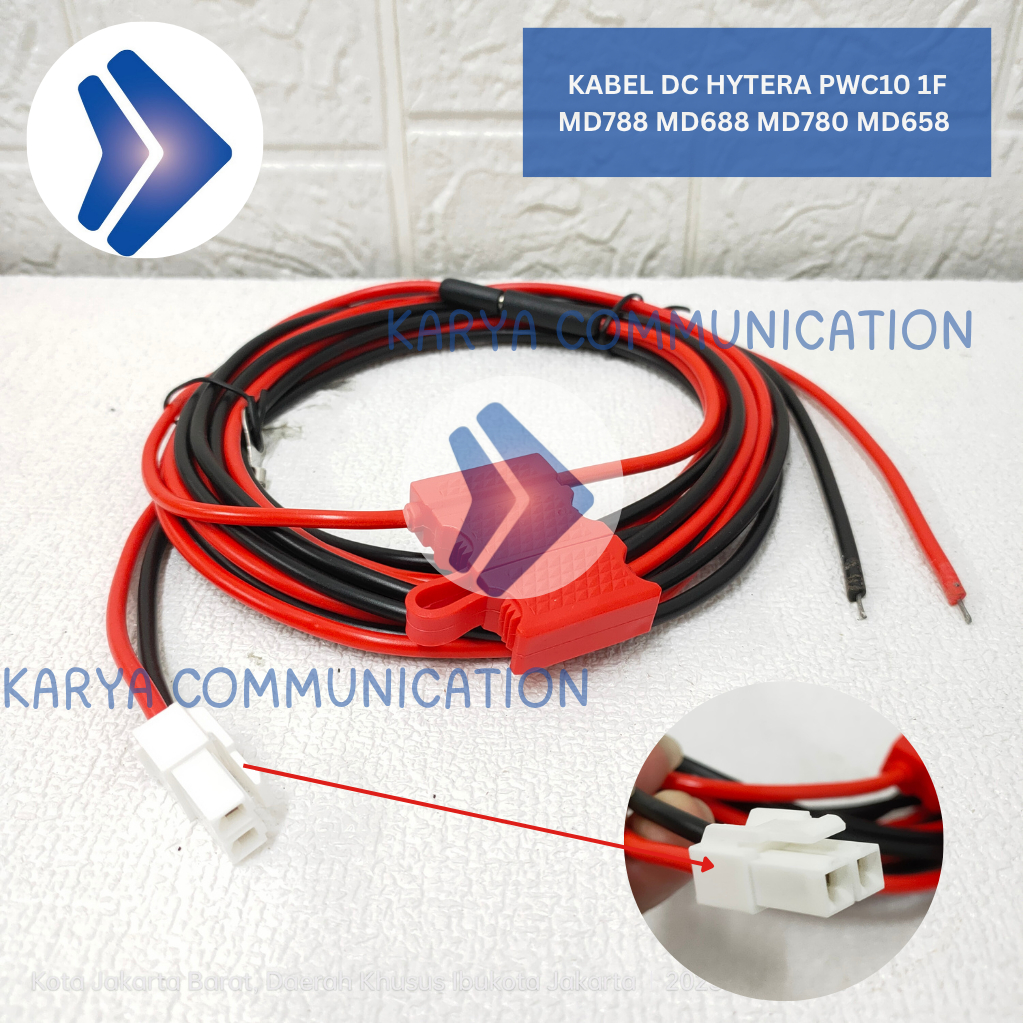 KABEL DC RADIO RIG HYTERA MD788 MD688 MD780 MD658 PWC10