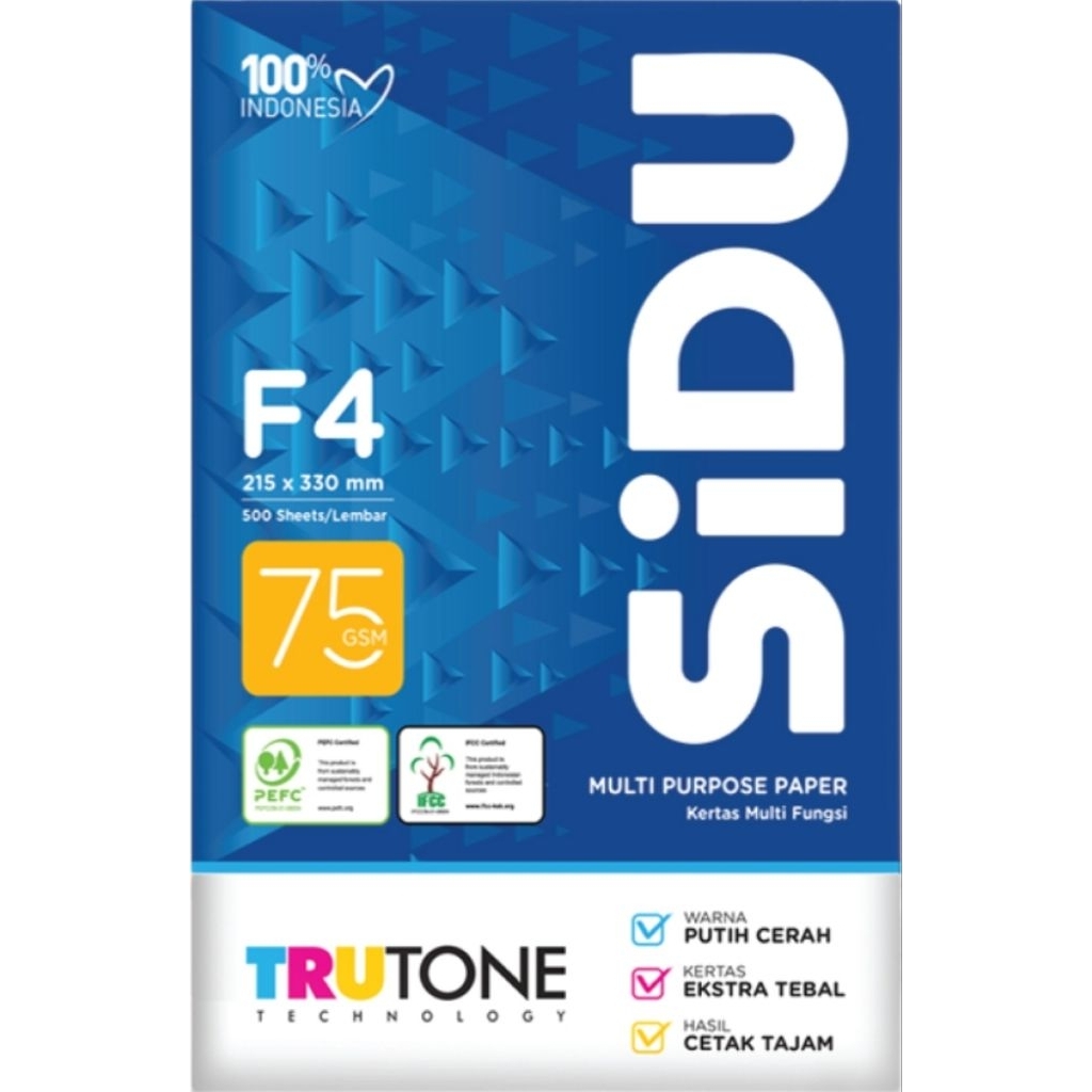 

Kertas HVS SiDu F4 75 GSM