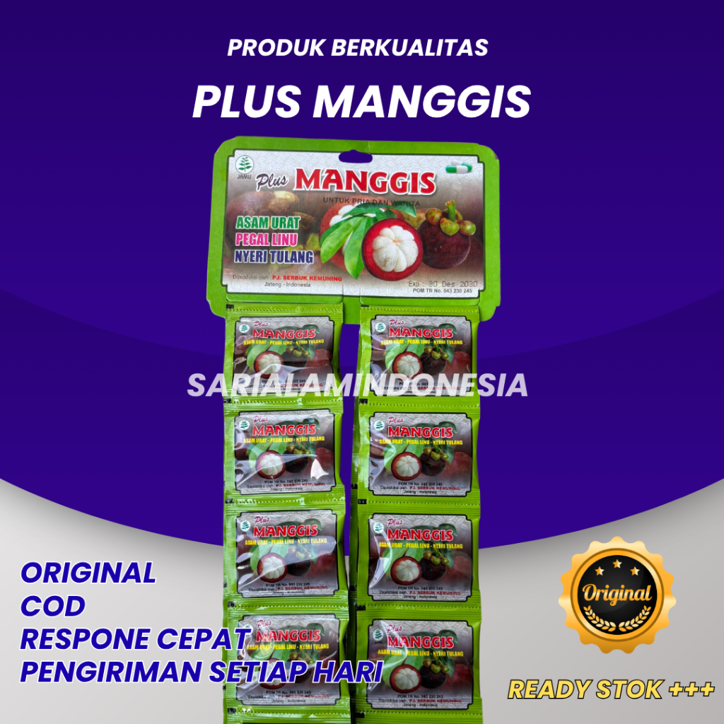 

Kapsul Plus Manggis Original Renceng 20 Sachet