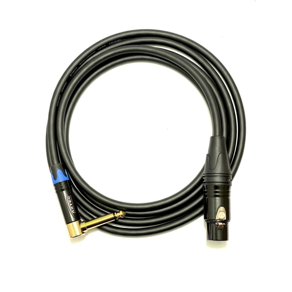 KABEL MIC MOGAMI XLR FEMALE TO AKAI MONO  - KABEL MICROPHONE JACK CANON XLR FEMALE TO AKAI MONO MOGA