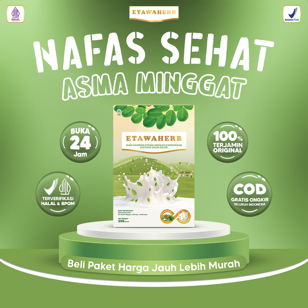 

Etawaherb Susu Kambing Etawa Premium dan Daun Kelor Sehatkan Pernafasan Atasi Asma 200gr