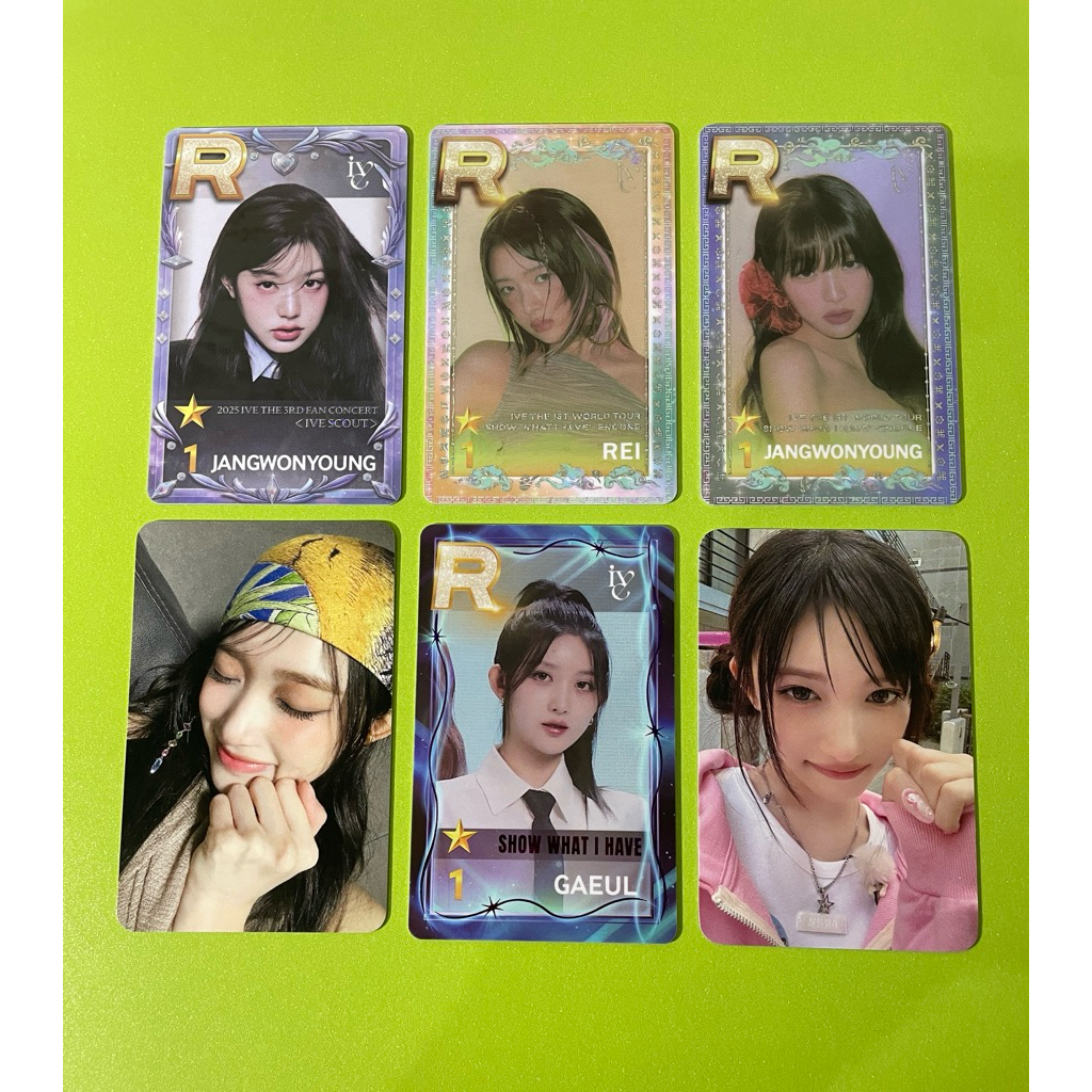 official photocard pc gaeul wonyoung rei leeseo ive superstar R broadcast (rare card)