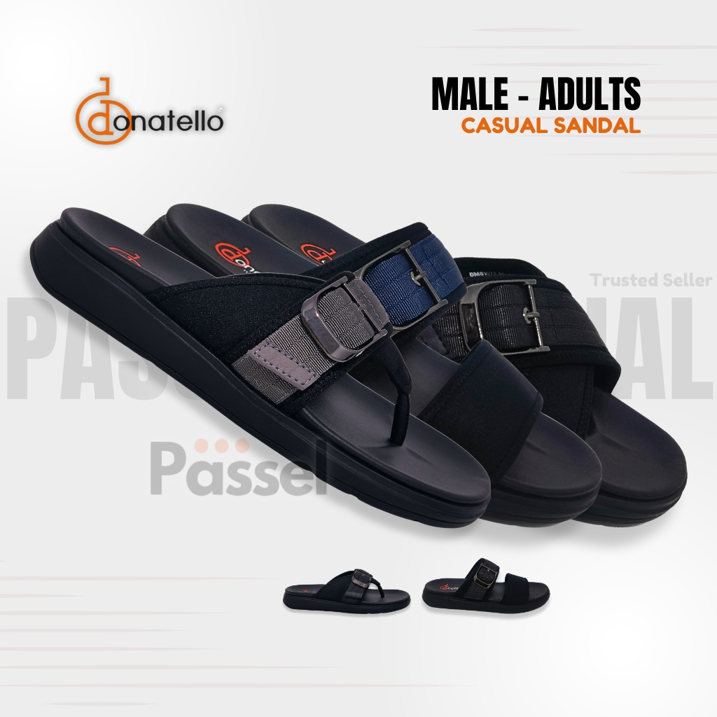 Passel x Donatello Sz. 39-43 Sandal Slip On / Sandal Jepit Pria Kasual | DM81071 / DM81072 / DM81073
