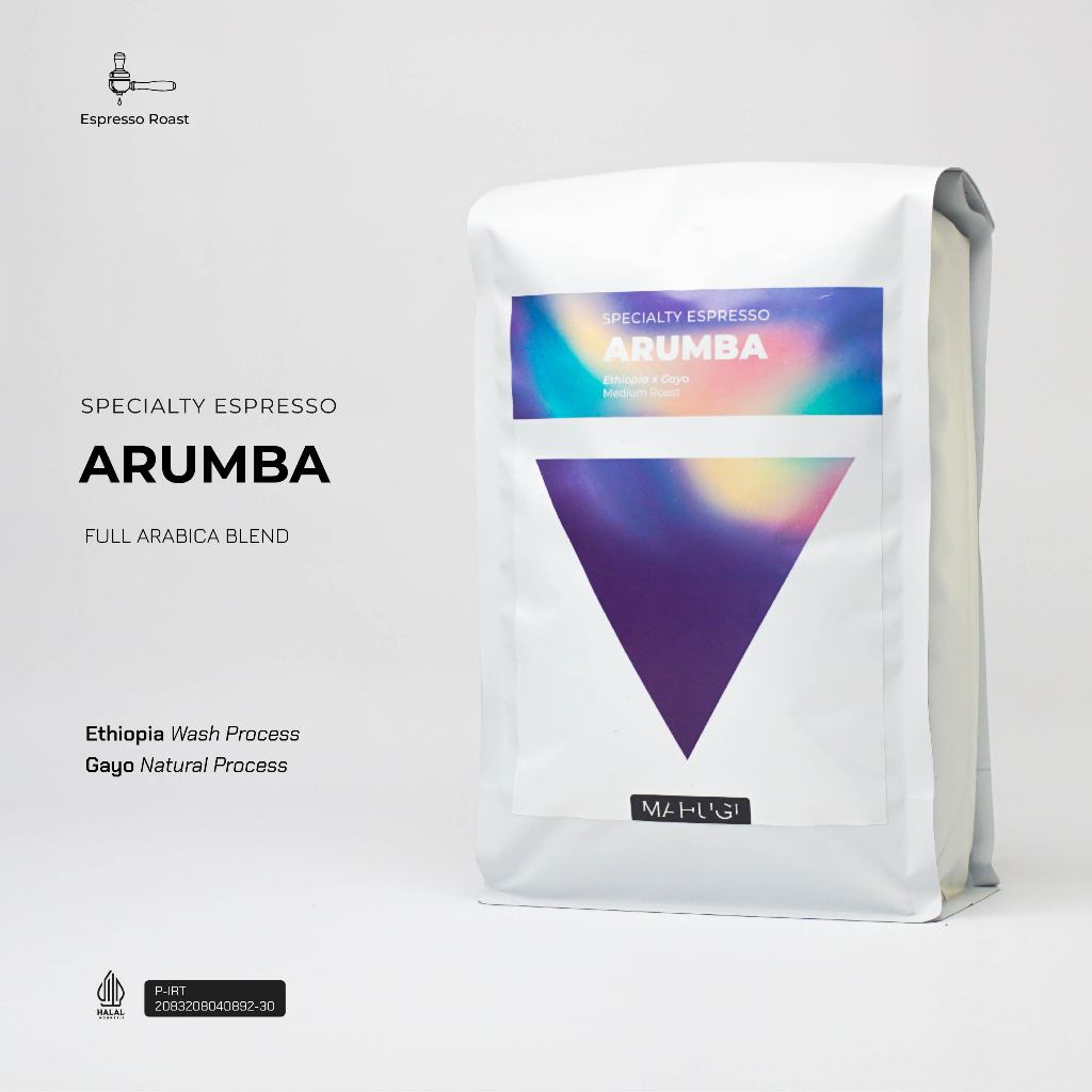 

Mahugi Coffee Arumba Speciality Espresso - Arabica Blend - Biji Kopi Arabika