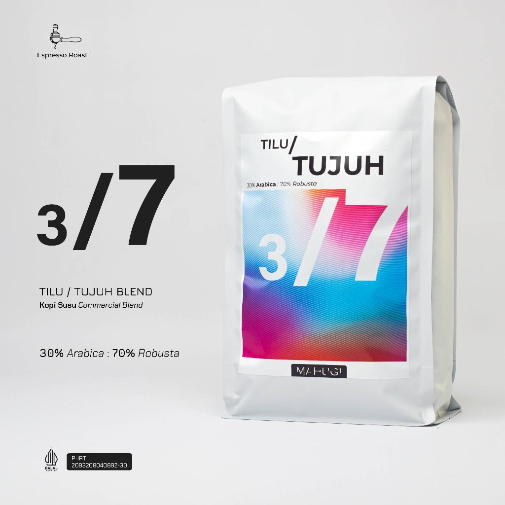 

Mahugi Coffee Tilu Tujuh 30 70 Espresso - Es Kopi Susu Blend - Biji Kopi Arabika Robusta