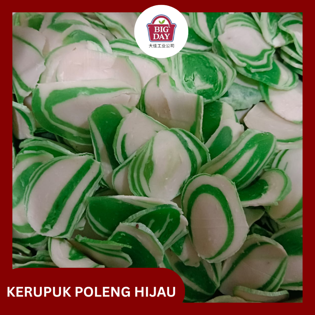 

KERUPUK POLENG BAWANG WARNA KEMASAN 1 KG ENAK