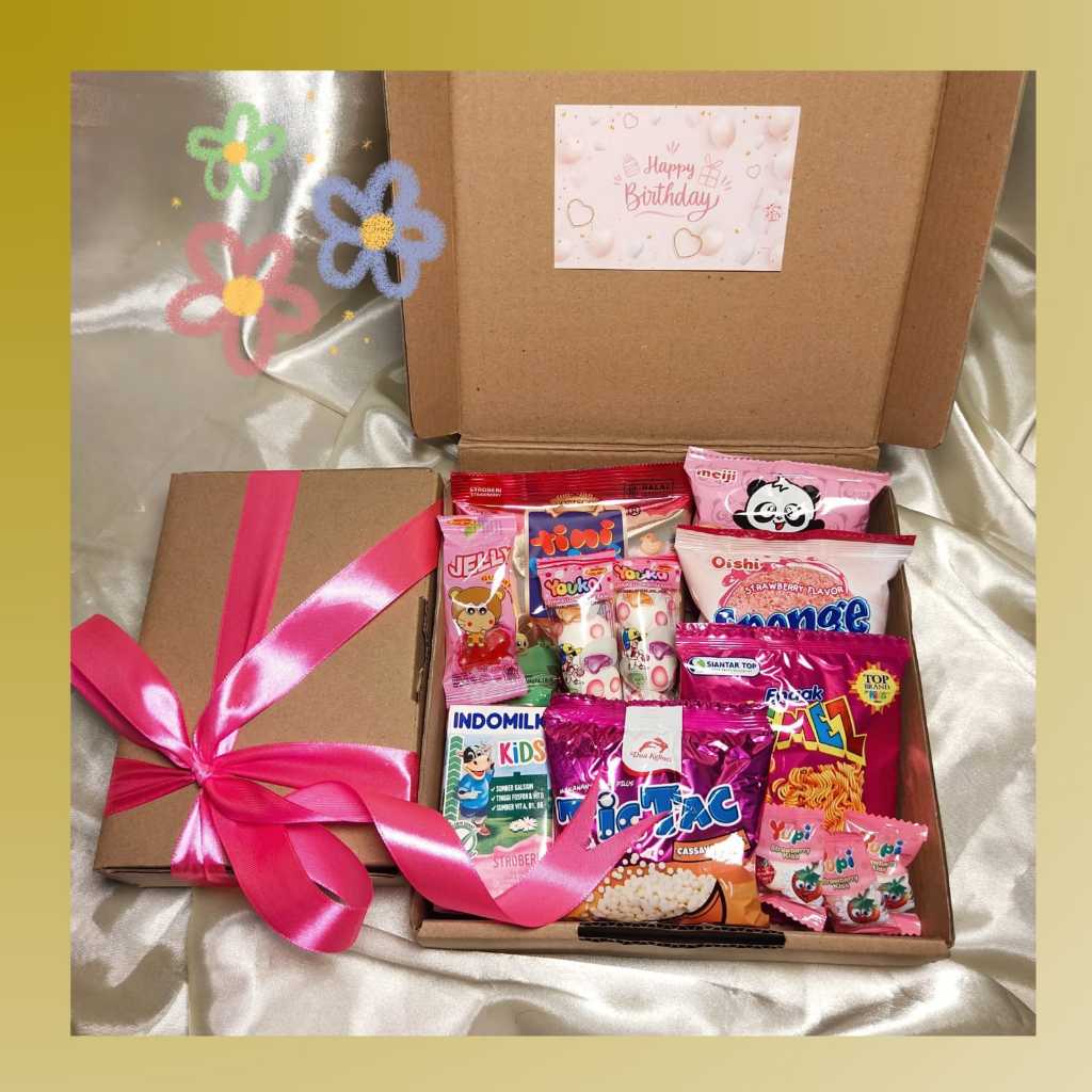

HAMPERSOFGIFTBOX HADIAH SNACK LUCU / GIFT SNACK / MINI GIFT SNACK / HADIAH UNTUK SAHABAT / HADIAH ULTAH / HADIAH LUCU SNACK