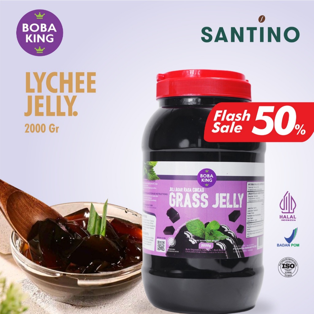 

BOBAKING GRASS JELLY PROMO - Cincau Hitam 2 KG