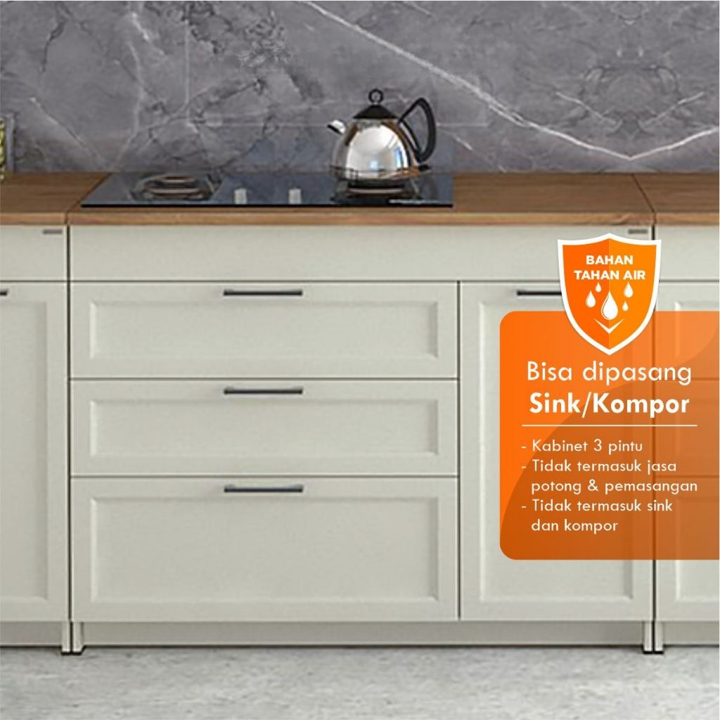 RAS GRATIS ONGKIR DAN PENGEMBALIAN NEW KITCHEN SET / RAK DAPUR BAWAH / RAK DAPUR ANTI AIR / RAK DAPU